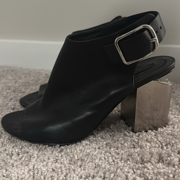 Alexander Wang Nadia Peep Toe Cutout Heels Booties - Picture 3 of 8